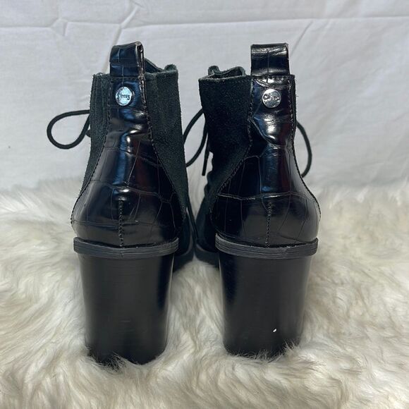 Circus By Sam Edelman Denver Black Suede Ankle Booties Sz 7.5 - Picture 4 of 7